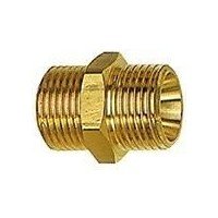BOQUILLA DOBLE LATÓN ROSC A MACHO G1/4"XG1/4" SW17M M RIEGLER