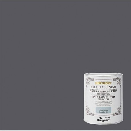 PINTURA A LA TIZA MUEBLES CHALKY 750ML GRIS MARENGO
