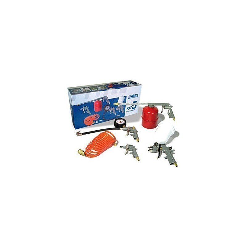 KIT PISTOLAS AEROG. P/COMPRESOR 8 PZS ABAC