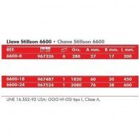LLAVE STILLSON 6600-24 BELLOTA 24"