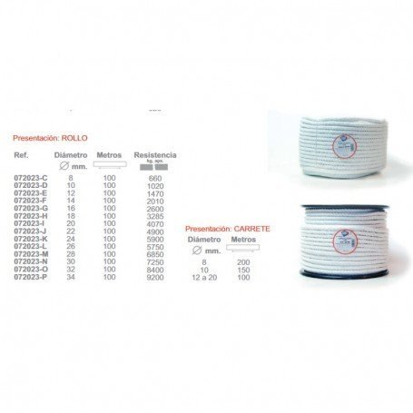 CUERDA NYLON 10 MM (R/100M) X MT.