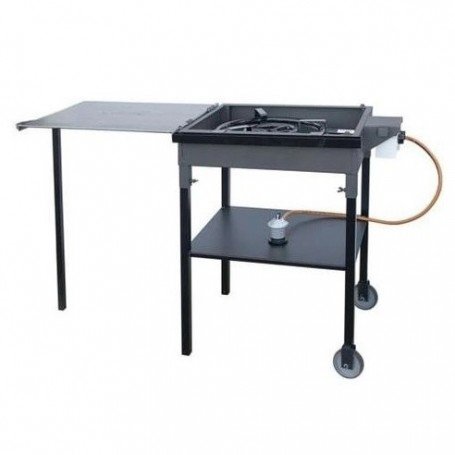 PLANCHA PAELLERO 77X53CM-Ø40CM A GAS C/RUEDAS