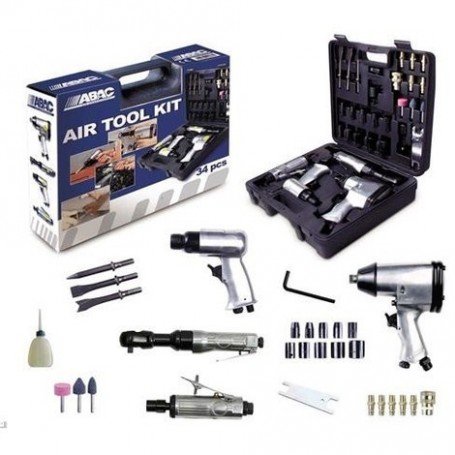 MALETIN HERRAM.NEUMATICAS AIR TOOL 34PZAS