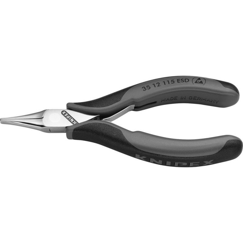 ALICATES DE MONTAJE ELECT RÓNICA ESD MORDAZAS SUPER FICIE ANCHA 115MM KNIPEX