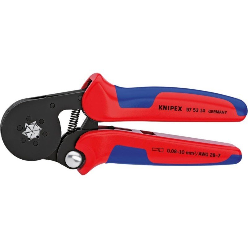 ALICATES VIROLAS DE CABLE HEXAGONAL 0,08-10QMM KNI PEX