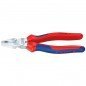 ALICATES UNIVERSALES DE F UERZA CROMADO C/ MANGO VA RIOS COMPONENTES 200MM KN IPEX