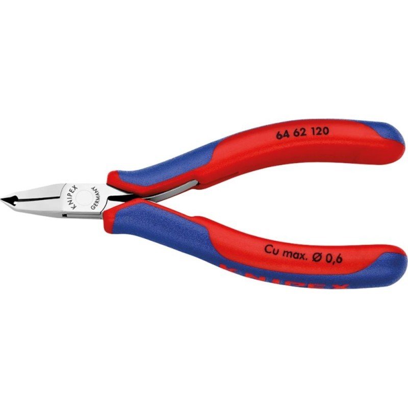 ALICATES DE CORTE OBLICUO FRONTAL ELECTRÓNICA CON MINIFILO 120MM KNIPEX