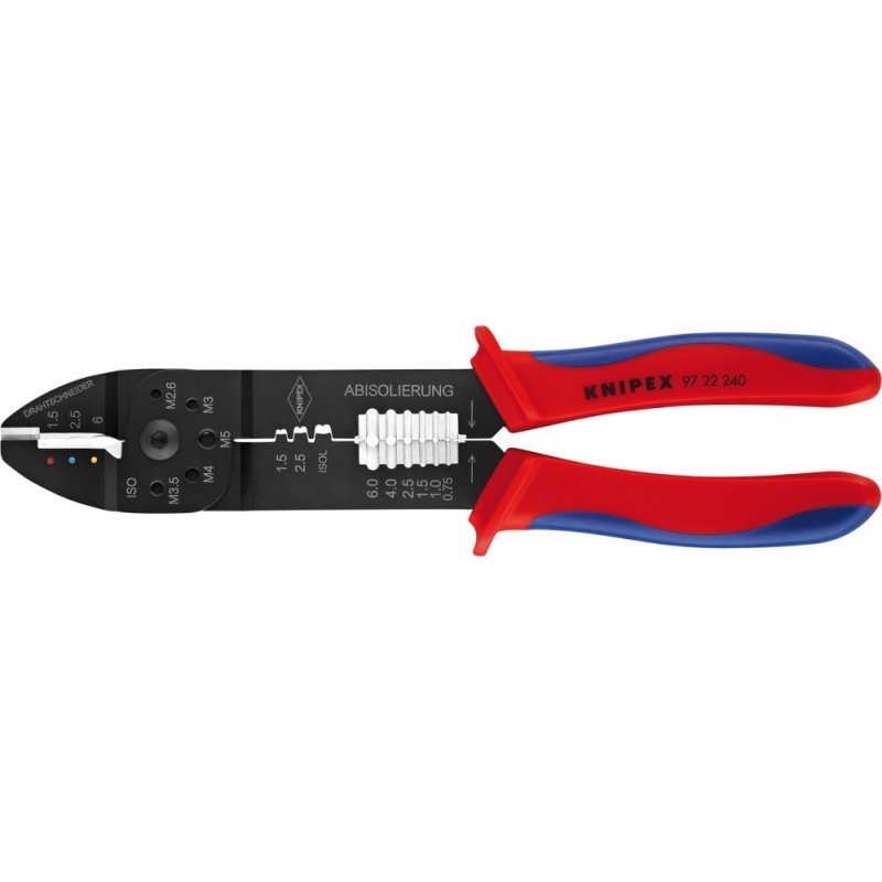 CRIMPADORA 9722240 PARA T ERMINALES DE CABLE AISLAD OS 0,75-6QMM KNIPEX