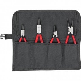 JGO ALICATES P/ CIRCLIPS EN BOLSA ENROLLABLE 4 PZA S KNIPEX