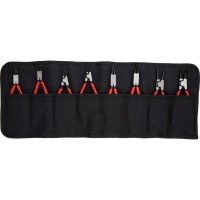 JGO ALICATES P/ CIRCLIPS EN BOLSA ENROLLABLE 8 PZA S KNIPEX