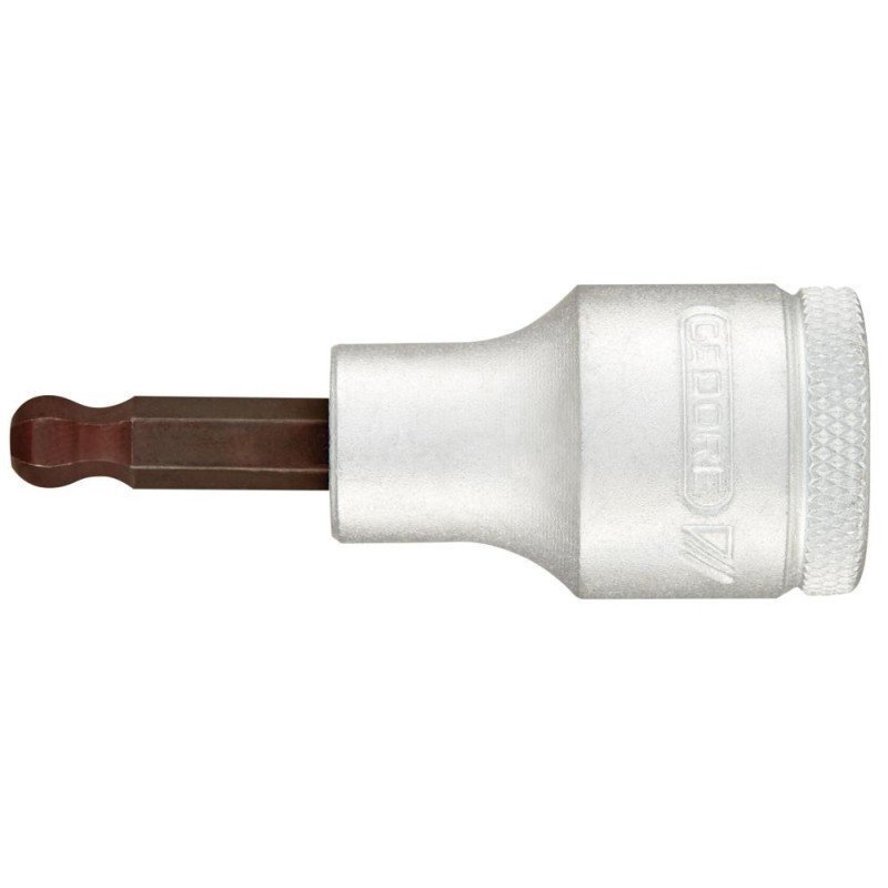 PUNTA PARA DESTORNILLADOR 1/2" HEMBRA HEX CON CABE ZA ESFÉRICA 10X60MM GEDOR E