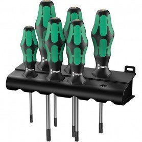 JGO DESTORNILLADORES TORX CON PERFORACIÓN 6 UNIDAD ES WERA
