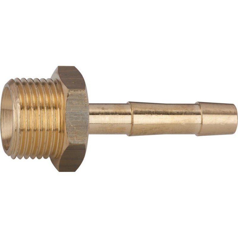 TOBERA PORTATUBO ROSCADA LATÓN AG G3/8" MANGUERA Ø INTERIOR 9MM RIEGLER