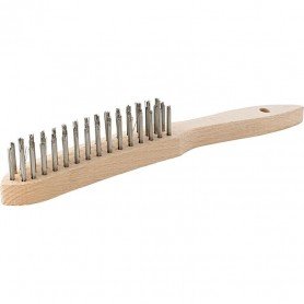 CEPILLO MANO ALAMBRE INOX LISO 6 FILAS MM FORMAT