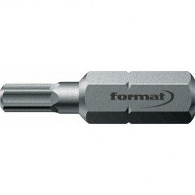 PUNTA DUREZA TENAZ 1/4" D IN3126C6,3 HEMBRA HEXAGON AL 2,5X25MM FORMAT