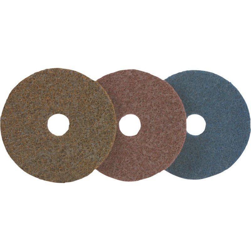 DISCO ABRASIVO VELCRO VEL LÓN 125MM GRUESO MARRÓN F ORMAT