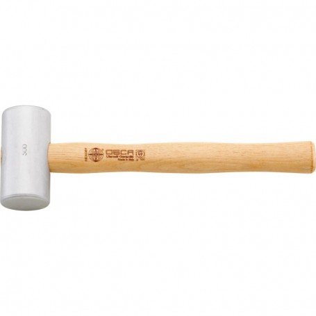 MARTILLO DE ALUMINIO CILÍ NDRICO CON MANGO DE NOGAL 250G OSCA