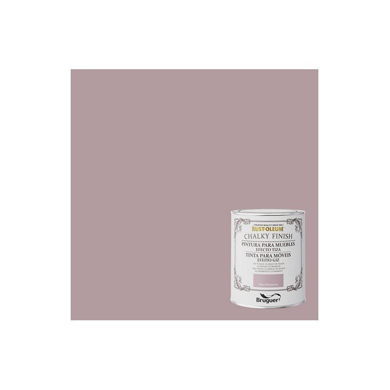 PINTURA A LA TIZA MUEBLES CHALKY 750ML ROSA MOSQUETA