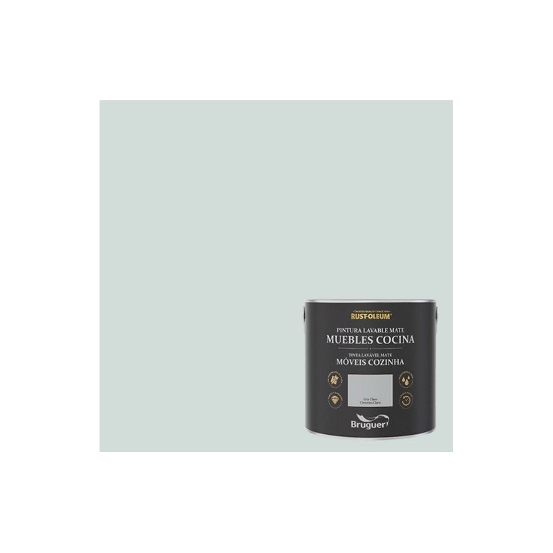 PINTURA A LA TIZA MUEBLES DE COCINA 750ML GRIS CLARO