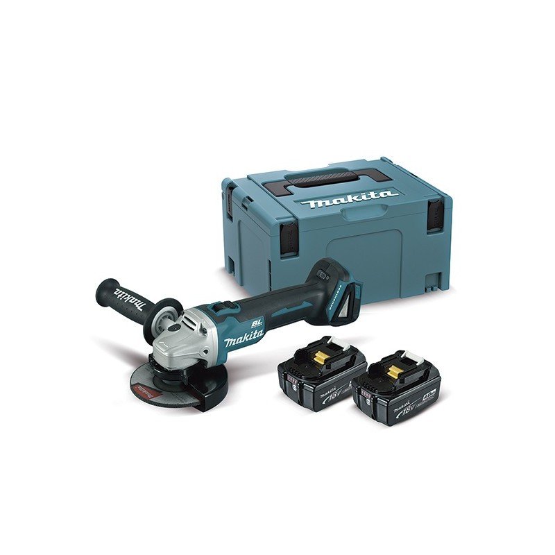 AMOLADORA BATERIA 125 DGA504RMJ 18V+2BAT4AH MAKITA