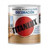 BARNIZ TITAN AL AGUA ECO DECO INCOLORO SAT 250ML