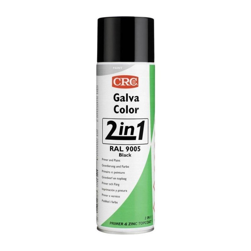 PINT GALVA COLOR 2 EN 1 RAL 9005 NEGRO 500ML