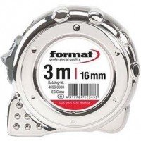 CINTA MÉTRICA DE BOLSILLO CROMADA 5MX19MM FORMAT