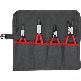 JGO ALICATES P/ CIRCLIPS EN BOLSA ENROLLABLE 4 PZA S KNIPEX