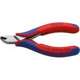 ALICATES DE CORTE OBLICUO FRONTAL ELECTRÓNICA C/ P EQUEÑO BISEL 115MM KNIPEX