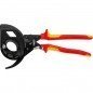 CORTACABLES VDE CON CON C ARRACA Y MANGO 2 COMPONEN TES 320MM KNIPEX