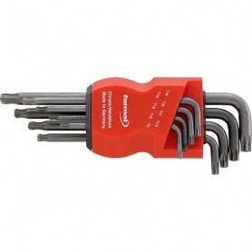 JUEGO LLAVES ALLEN LARGAS GRIS ACERO CABEZA ESFÉRIC A T9-T40X MM FORMAT