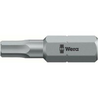 PUNTA DUREZA TENAZ 1/4" D IN3126C6,3 HEMBRA HEX 3X2 5MM WERA