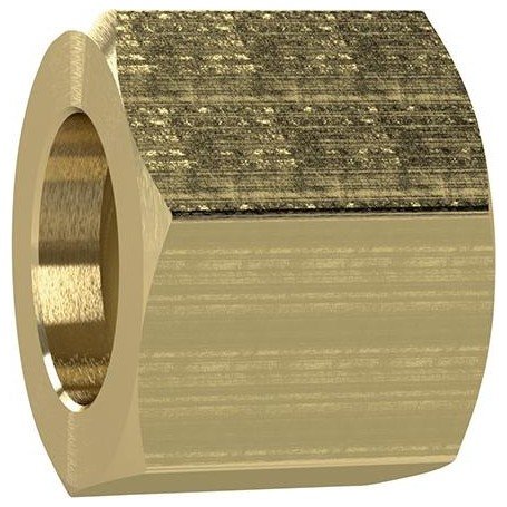 TUERCA DE UNIÓN LATÓN HEX G1/4" PARA BOQUILLA PORT ATUBO Ø INT. 4/6MM RIEGLE R
