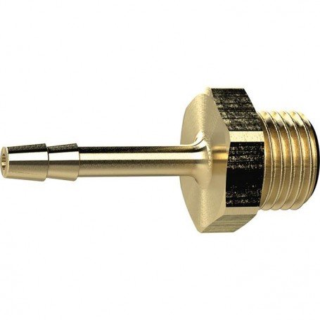 TOBERA PORTATUBO ROSCADA LATÓN AG G3/8" MANGUERA Ø INTERIOR 9MM RIEGLER