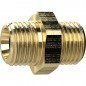 BOQUILLA DOBLE LATÓN ROSC A MACHO G1/4"XG1/4" SW17M M RIEGLER