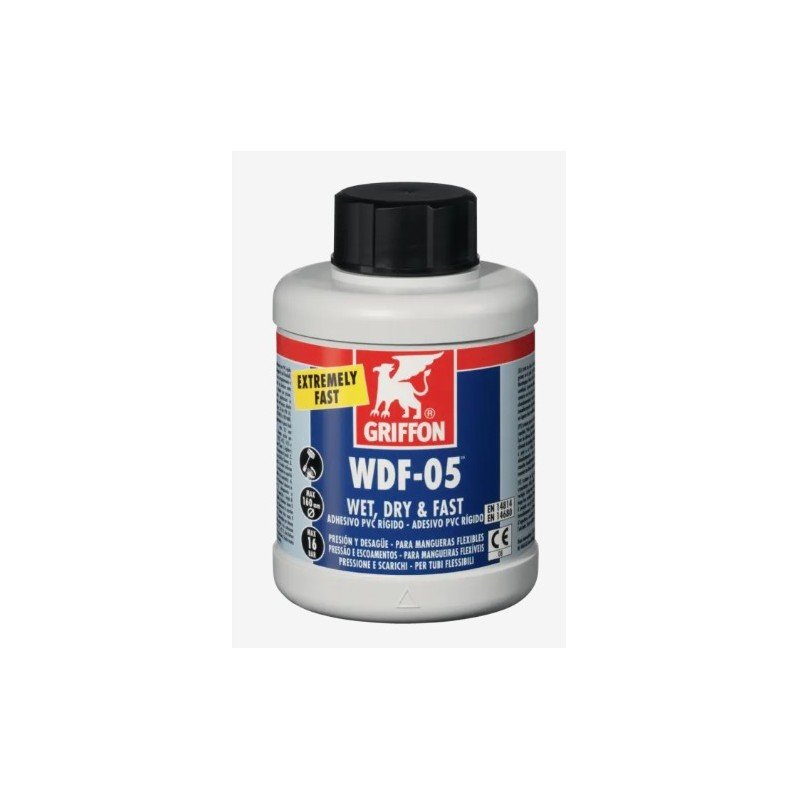 ADHESIVO PVC RIGIDO WDF-05 250ML GRIFFON