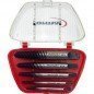 JUEGO EXTRACT. TORNILLOS CROMO-VANADIO 5 PIEZAS Nº 1-5 FORMAT