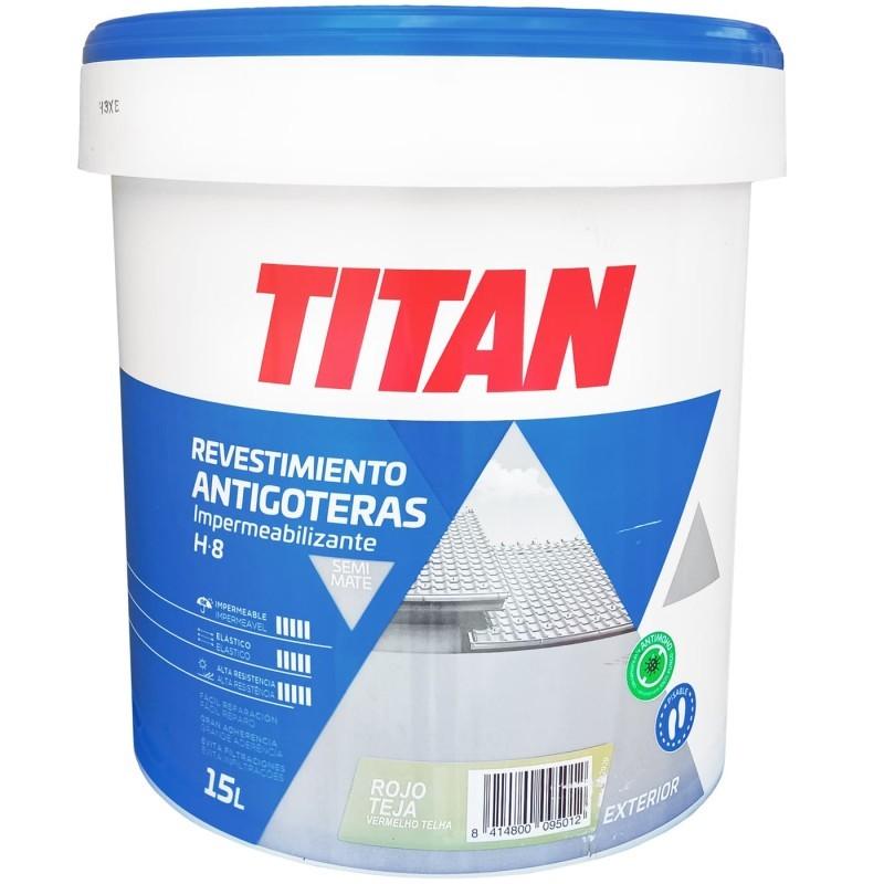 PINTURA REVESTIMIENTO ANTIGOTERAS H8 GRIS 15L TITAN