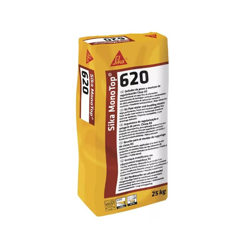SIKA MONOTOP 620 SACO MORTERO GRIS FINO 25KG SIKA MONOTOP 620 SACO MORTERO GRIS FINO 25KG