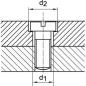 BROCA ESCALONADA HSS AGUJ ERO PASANTE 180º M5 FORMA T