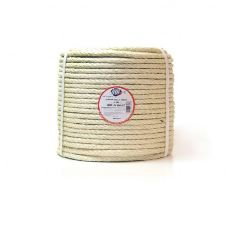 CUERDA ESPARTO SISAL 6 MM (R/200M) X MT.