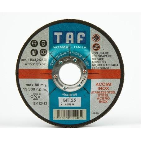 DISCO CORTE 230X3,2X22 INOX TAF