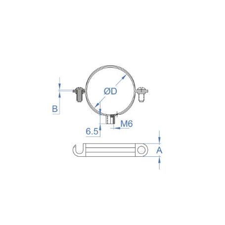 ABRAZADERA M- 6 DE 42 (CAJA 50 UNDS) CYU