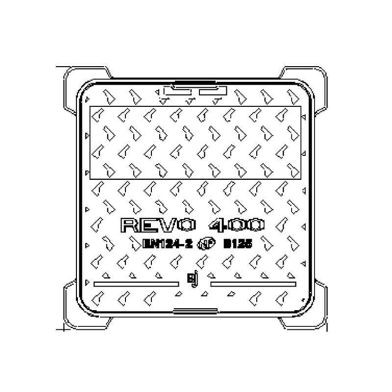 TAPA F.D. REVO 400 B-125 400X400 EXT TAPA F.D. REVO 400 B-125 400X400 EXT
