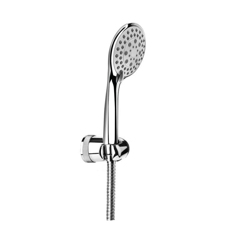 KIT DUCHA 1,5M C/SOPORTE MALDIVAS CROMADO