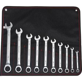 JGO LLAVE ESTRELLA CARRACA ARTICULADA 8-24MM 10 PZA  FORMAT