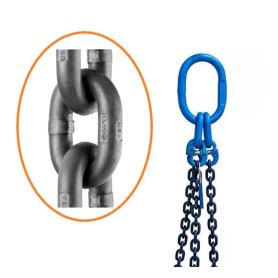 PULPO CADENA OBRA G-100 Ø6MM 4 RAMALES 3MT 2.9TN/2.12TN G/AUTOB.HAMMERLOCK