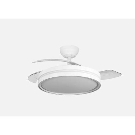VENTILADOR TECHO DC CAPITAN 60W 107CM 3 ASPAS RETRACTIL BL