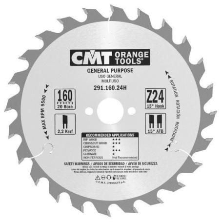 SIERRA CIRCULAR 160X2.6X30 Z 24 ATB 15